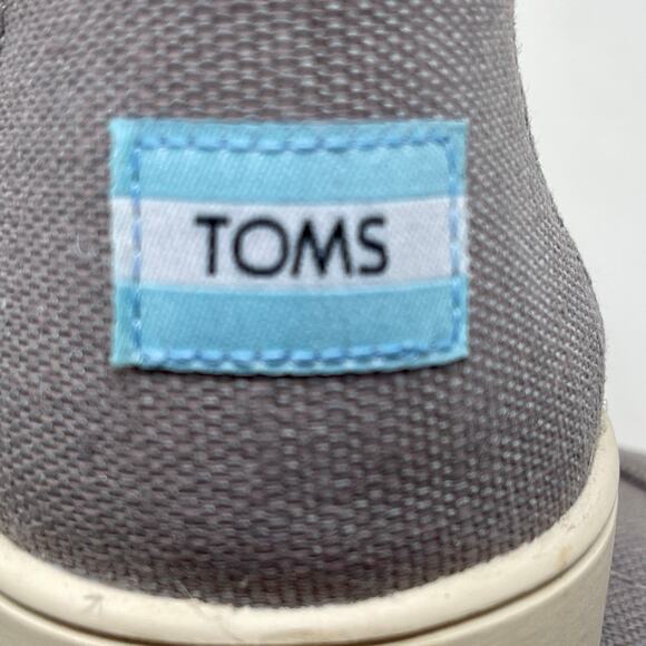 Toms Alpargata Heritage Canvas Slip Ons Womens Sz 11 Gray I.1.6 - Picture 11 of 14